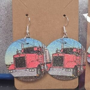 Truck Graphic Earrings